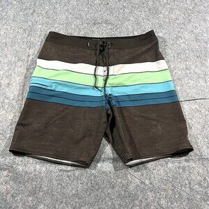 O'Neill Mens Hyperfreak Heist Line Board Shorts Graphite Sz 32